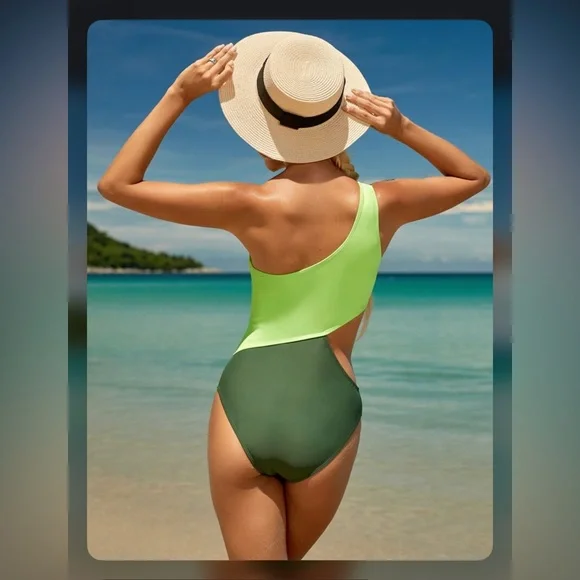 ColourBlock One-Piece - Picture 6 of 9